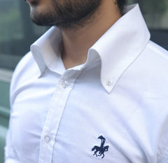 50's Cut Oxford Shirt ~ White