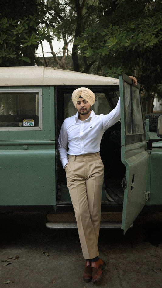 50's Cut Oxford Shirt ~ White