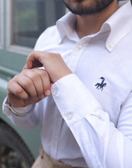 50's Cut Oxford Shirt ~ White