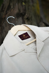 40’s cuban collar linen shirt - Khaki