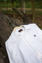 40’s cuban collar linen shirt - White