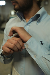 50's Cut Oxford Shirt ~ Blue