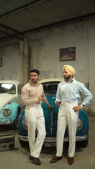 50's Cut Oxford Shirt ~ Blue