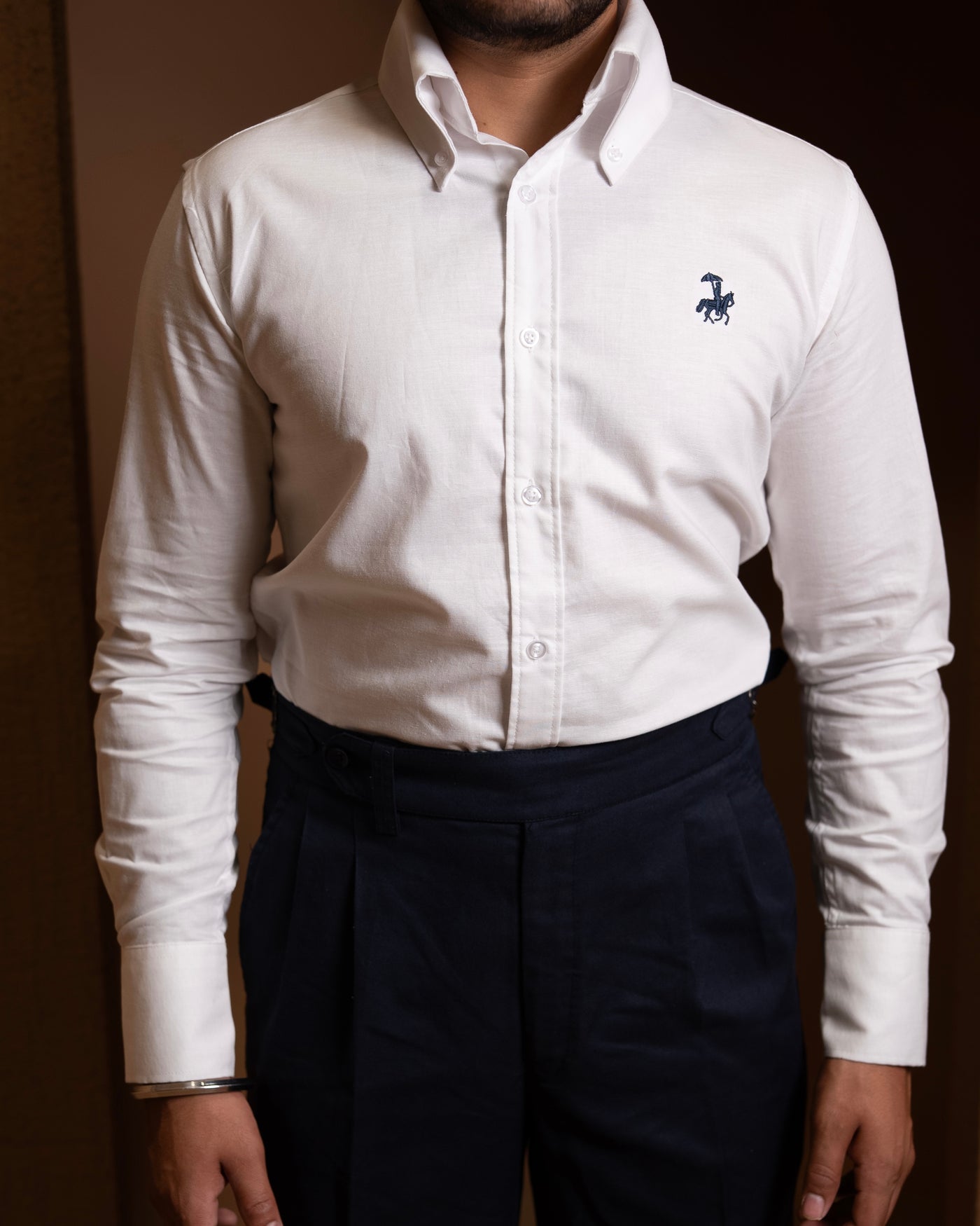 50's Cut Oxford Shirt - white