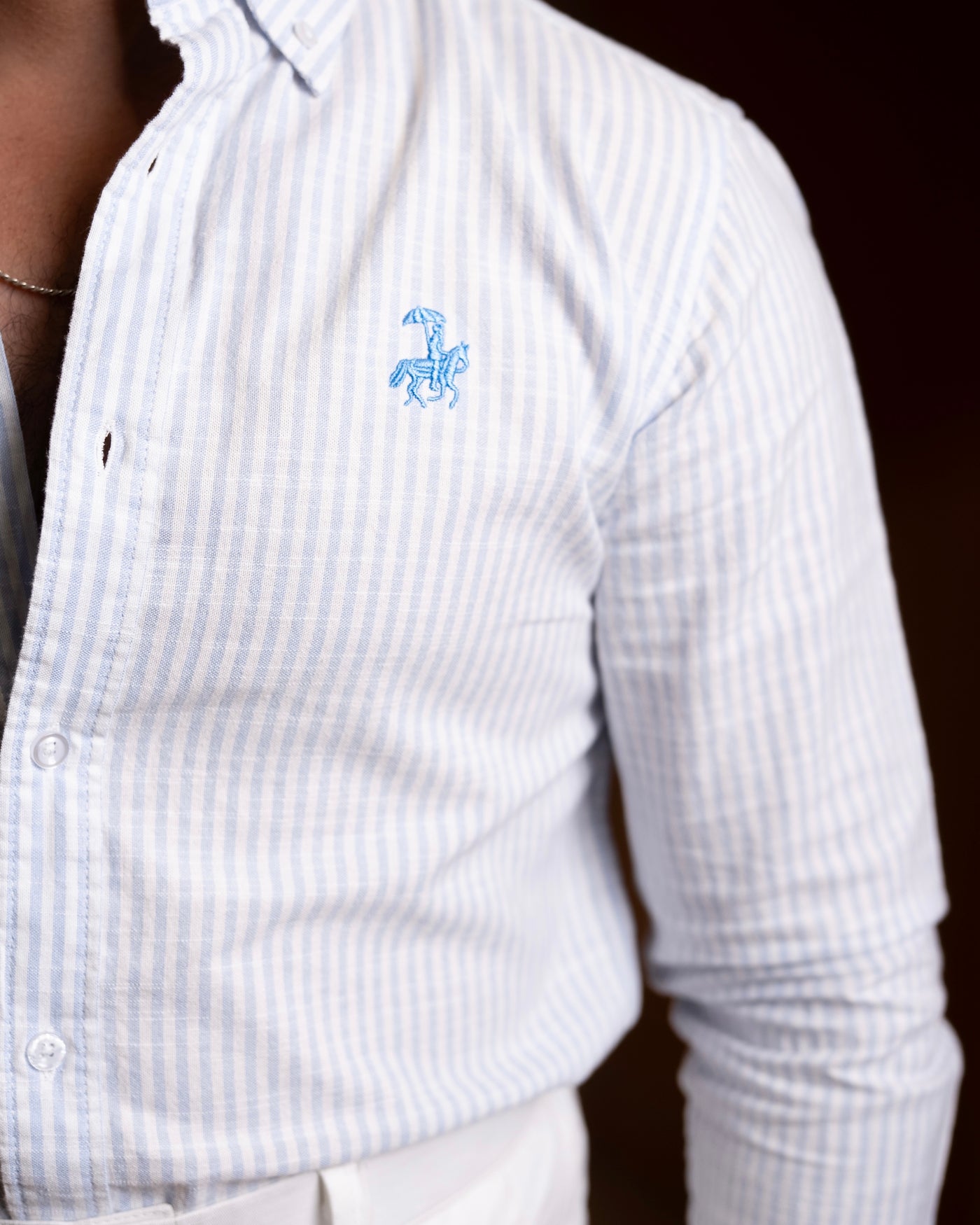 Gentleman’s Stripe Shirt - Sky Blue