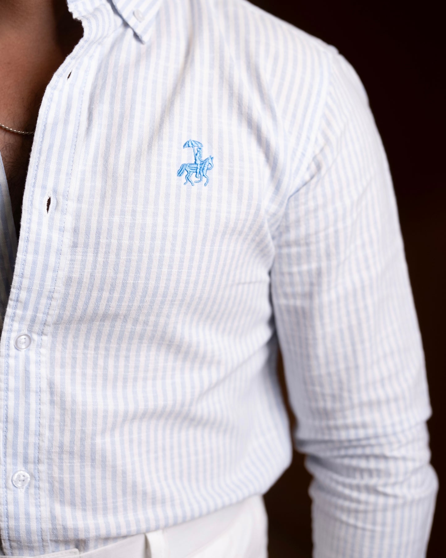 Gentleman’s Stripe Shirt - Sky Blue