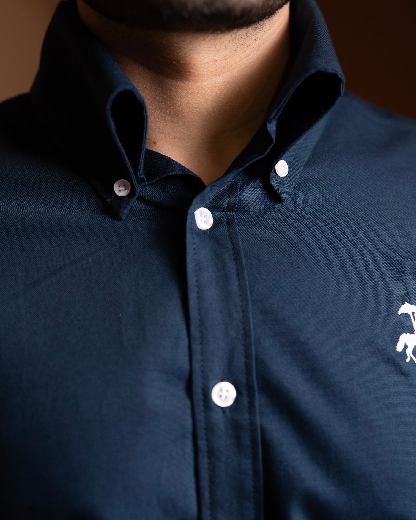 50's Cut Oxford Shirt - navy