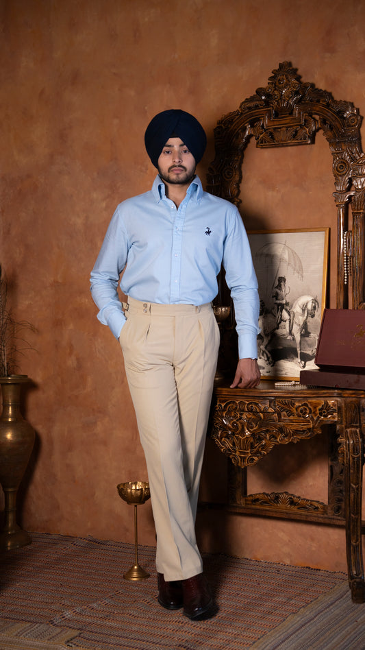 50's Cut Oxford Shirt ~ Blue