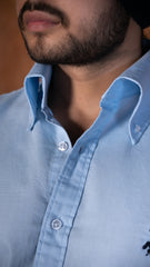 50's Cut Oxford Shirt ~ Blue