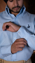 50's Cut Oxford Shirt ~ Blue