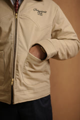 CAVALRY ROYAL CUT CROPPED JACKET - BEIGE