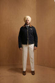CAVALRY ROYAL CUT CROPPED JACKET - NAVY