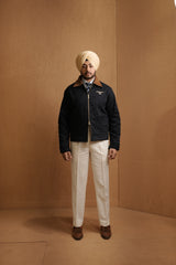 CAVALRY ROYAL CUT CROPPED JACKET - NAVY