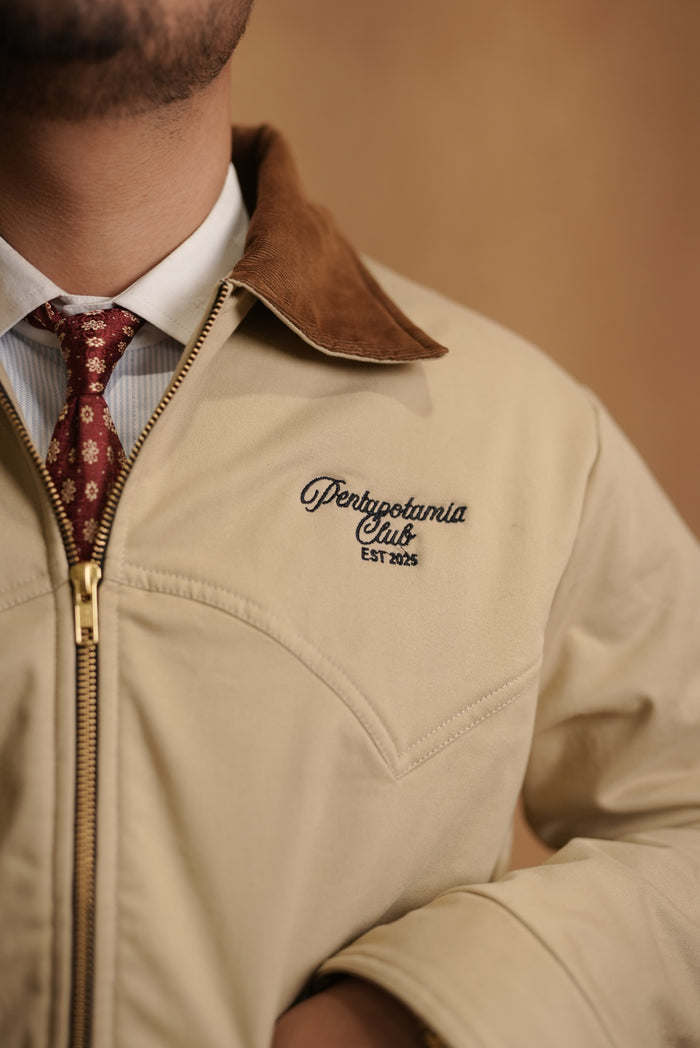 CAVALRY ROYAL CUT CROPPED JACKET - BEIGE