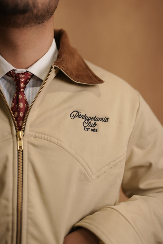 CAVALRY ROYAL CUT CROPPED JACKET - BEIGE