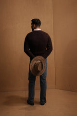 MAHARAJA KNITTED SWEATER - Wine