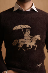 MAHARAJA KNITTED SWEATER - Wine