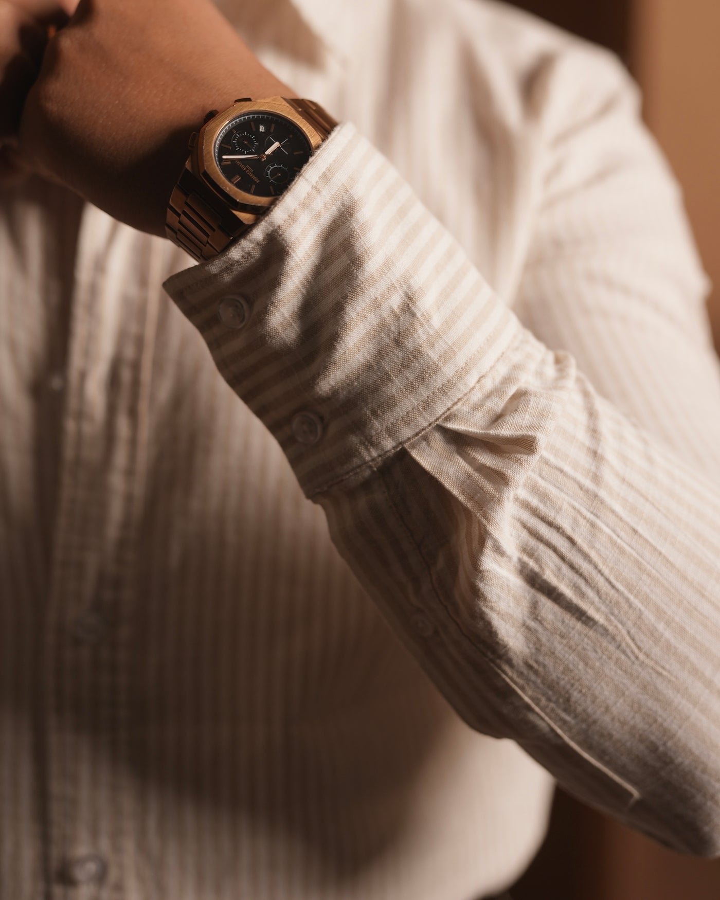 Gentleman’s Stripe Shirt - Beige