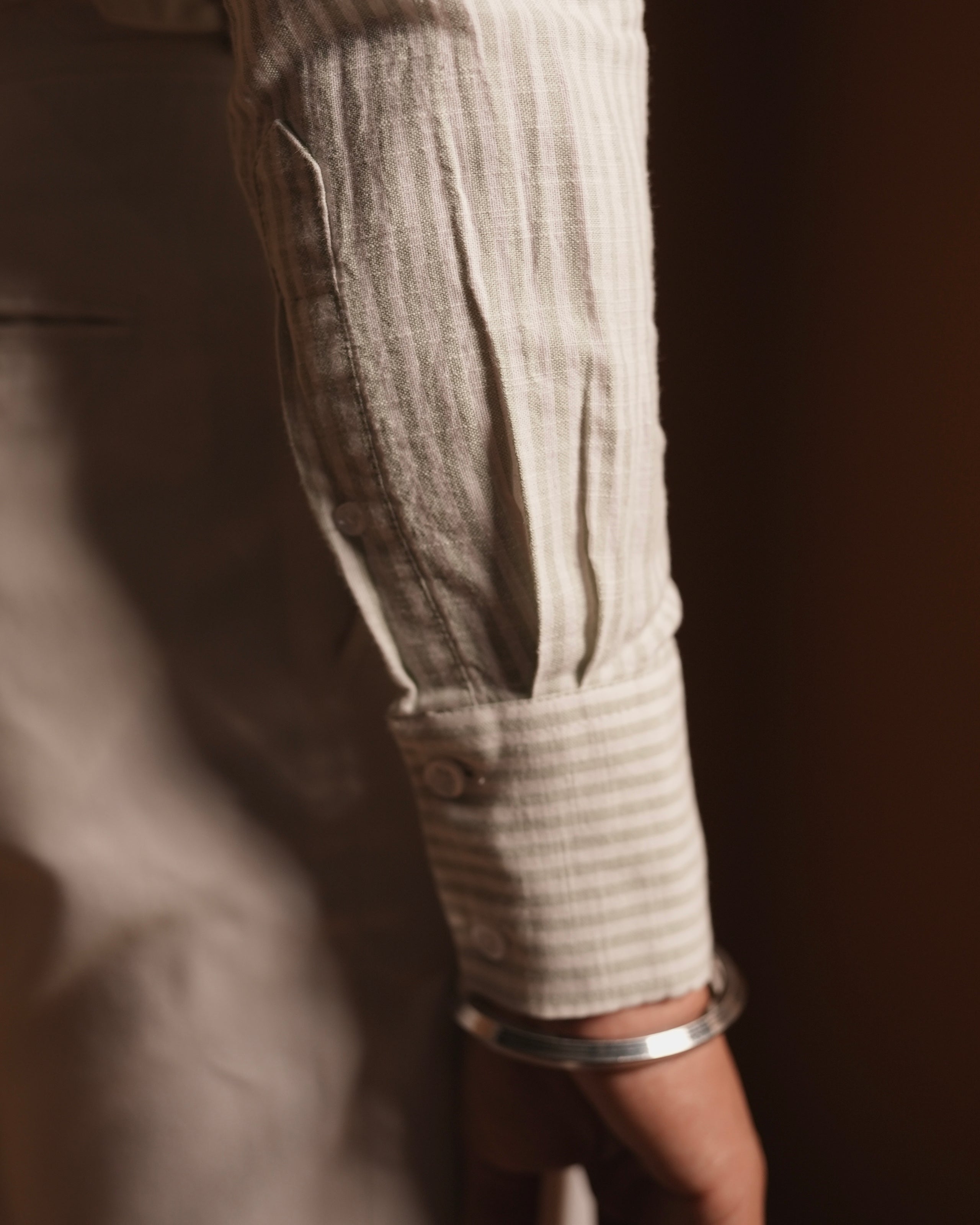 Gentleman’s Stripe Shirt - Pistachio Green