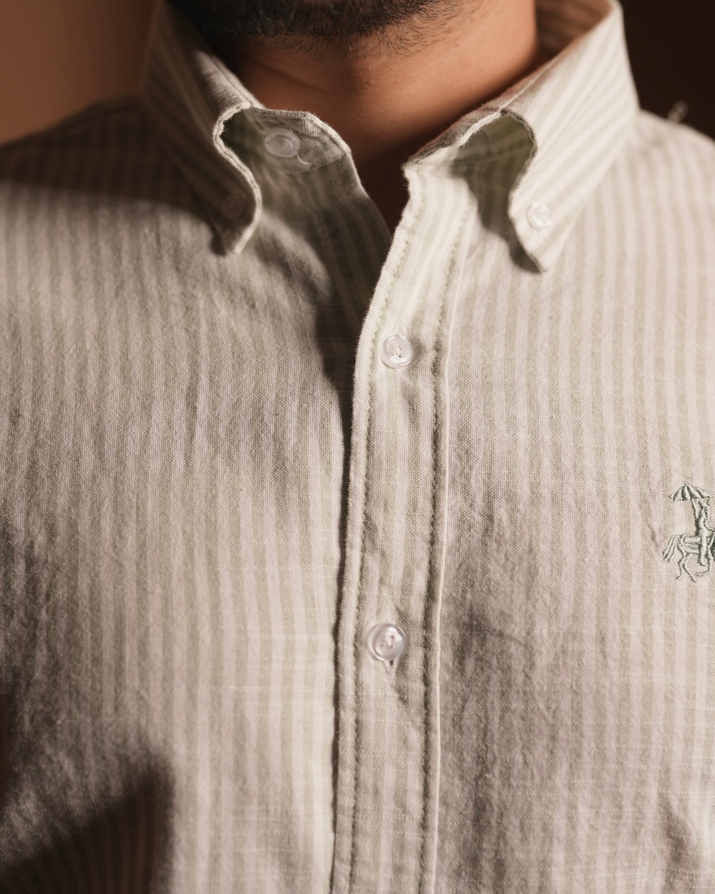 Gentleman’s Stripe Shirt - Pistachio Green